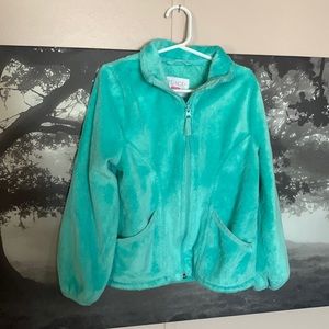 Children’s Place aqua/teal fleece coat